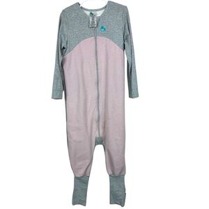 Love to Dream Sleep Suit – Size 4 Toddler Pink Grey Organic Cotton